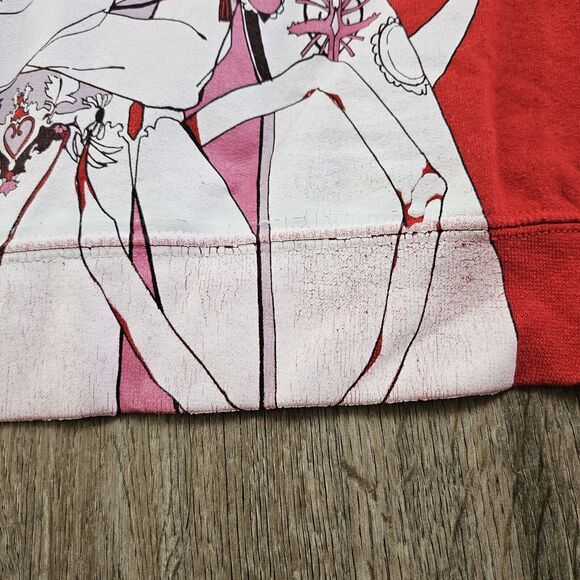 OMOCAT x Vacuumch White Widow Red Sweater Sweatshirt Size Large - Picture 5 of 8